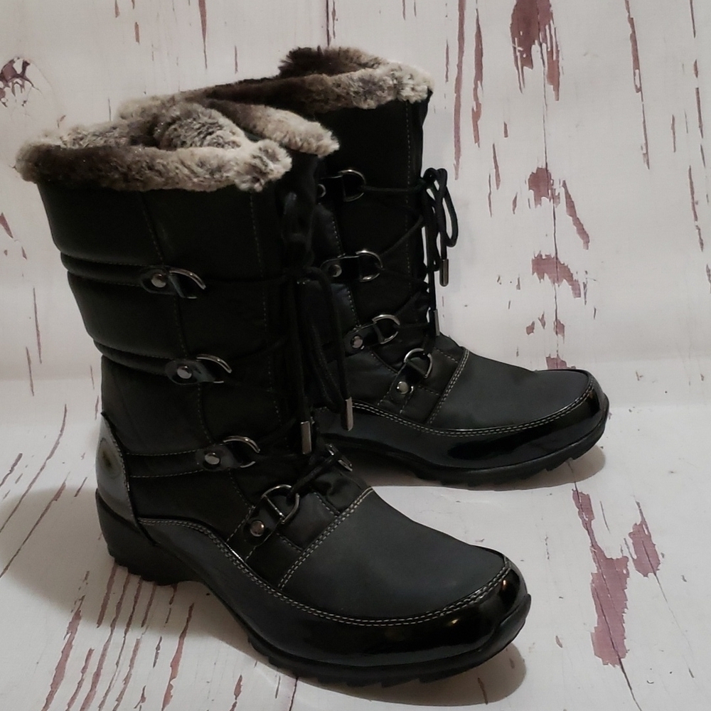 Sporto Vlack Pull Up And Laces Snow Wome's Boots Size 10